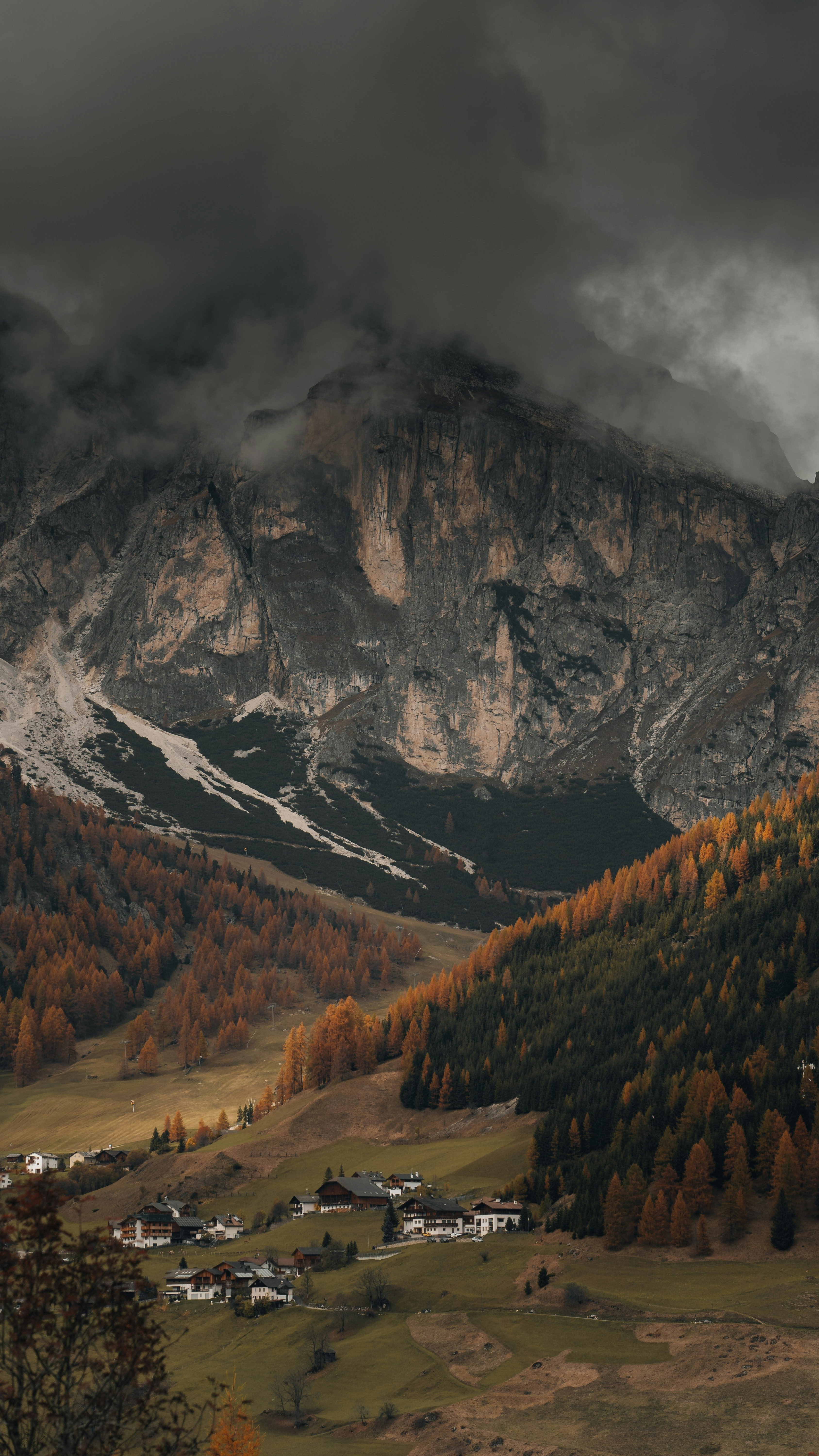 Autumn Alpine Mountain Village