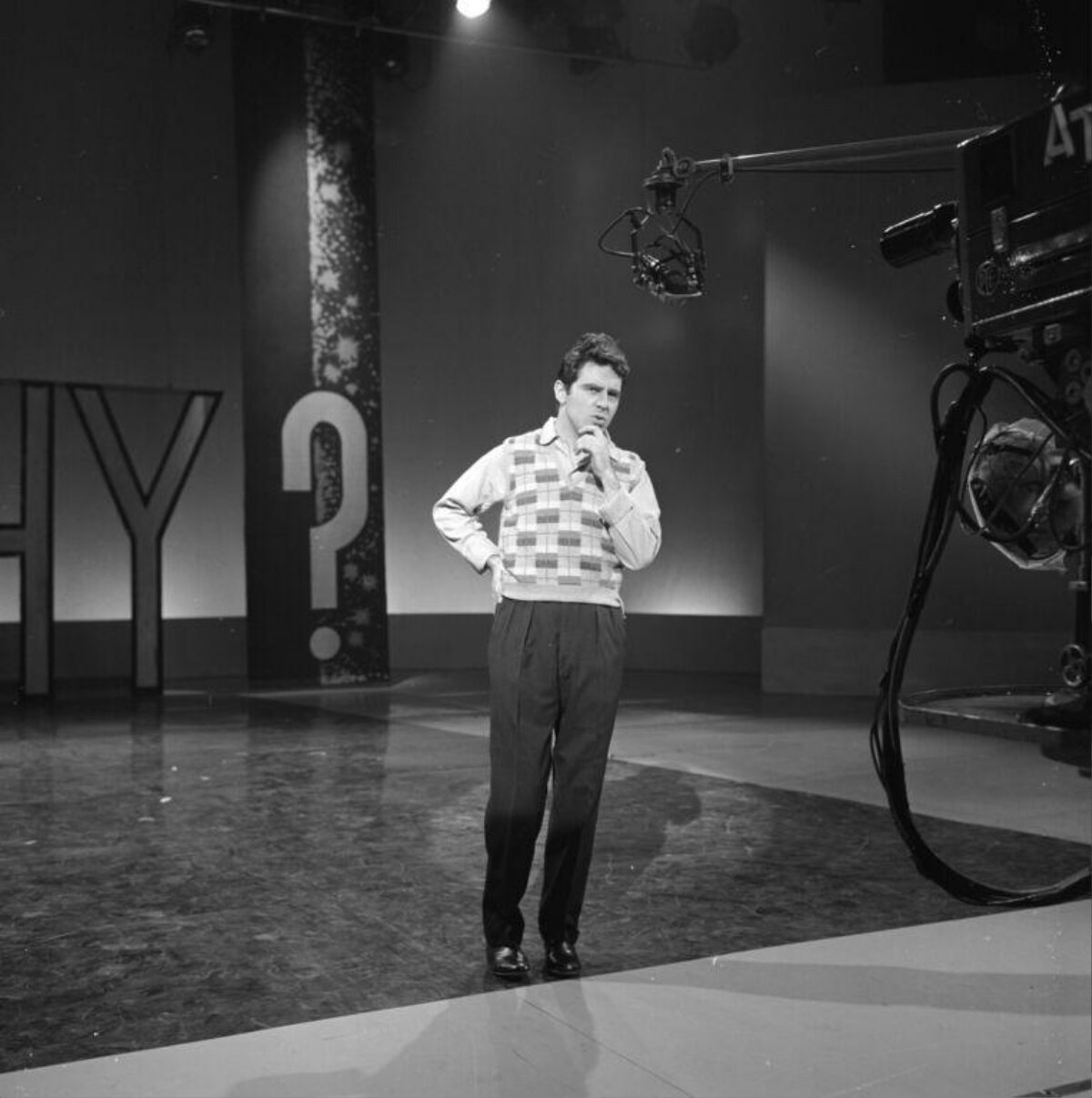 Game Show Host In Television Studio