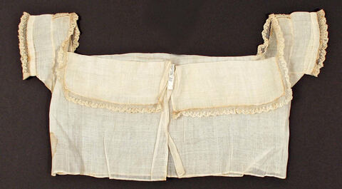 Vintage Lace Trimmed Cotton Bodice