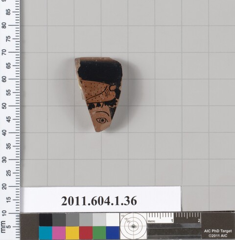 Ancient Painted Pottery Fragment