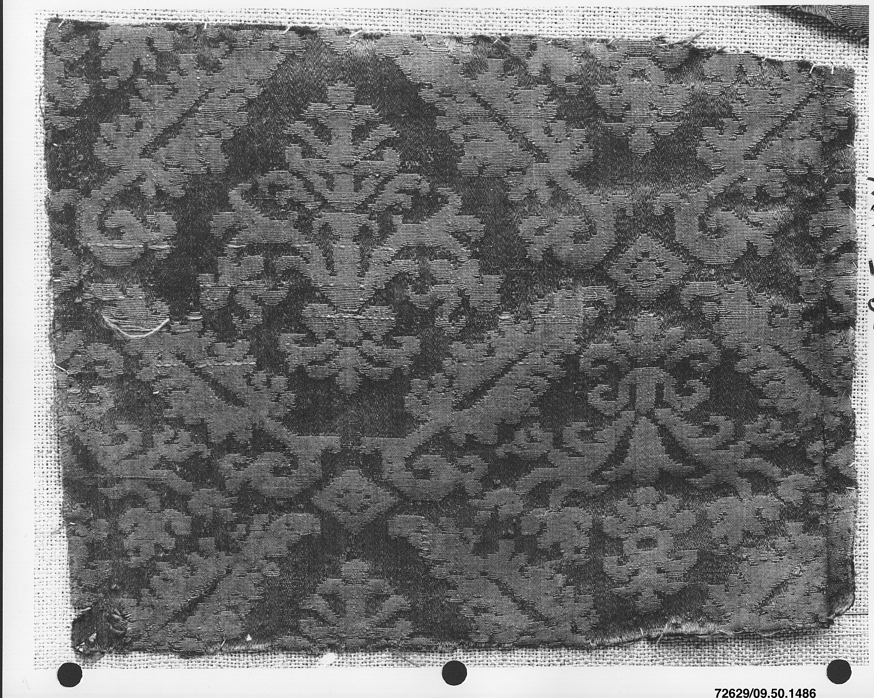 Damask Pattern Fabric Swatch