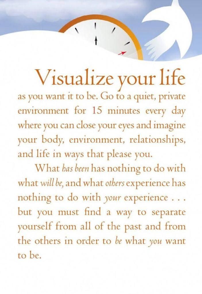Visualize Your Life Inspirational Quote