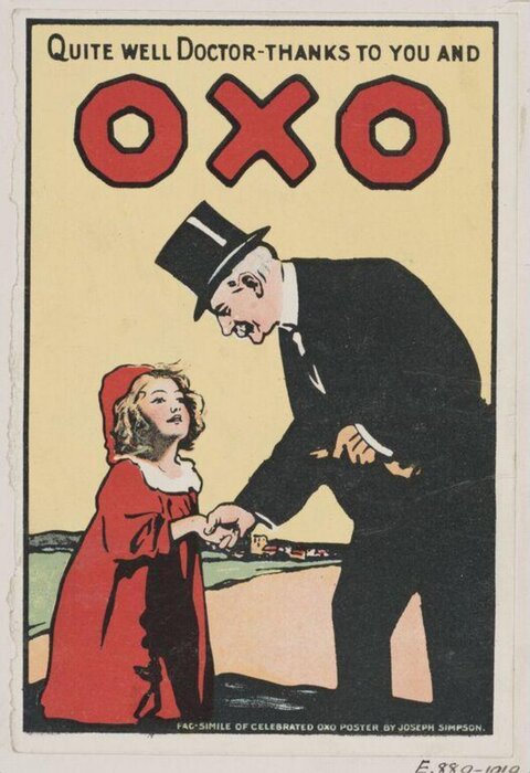 Vintage OXO Advertisement Poster