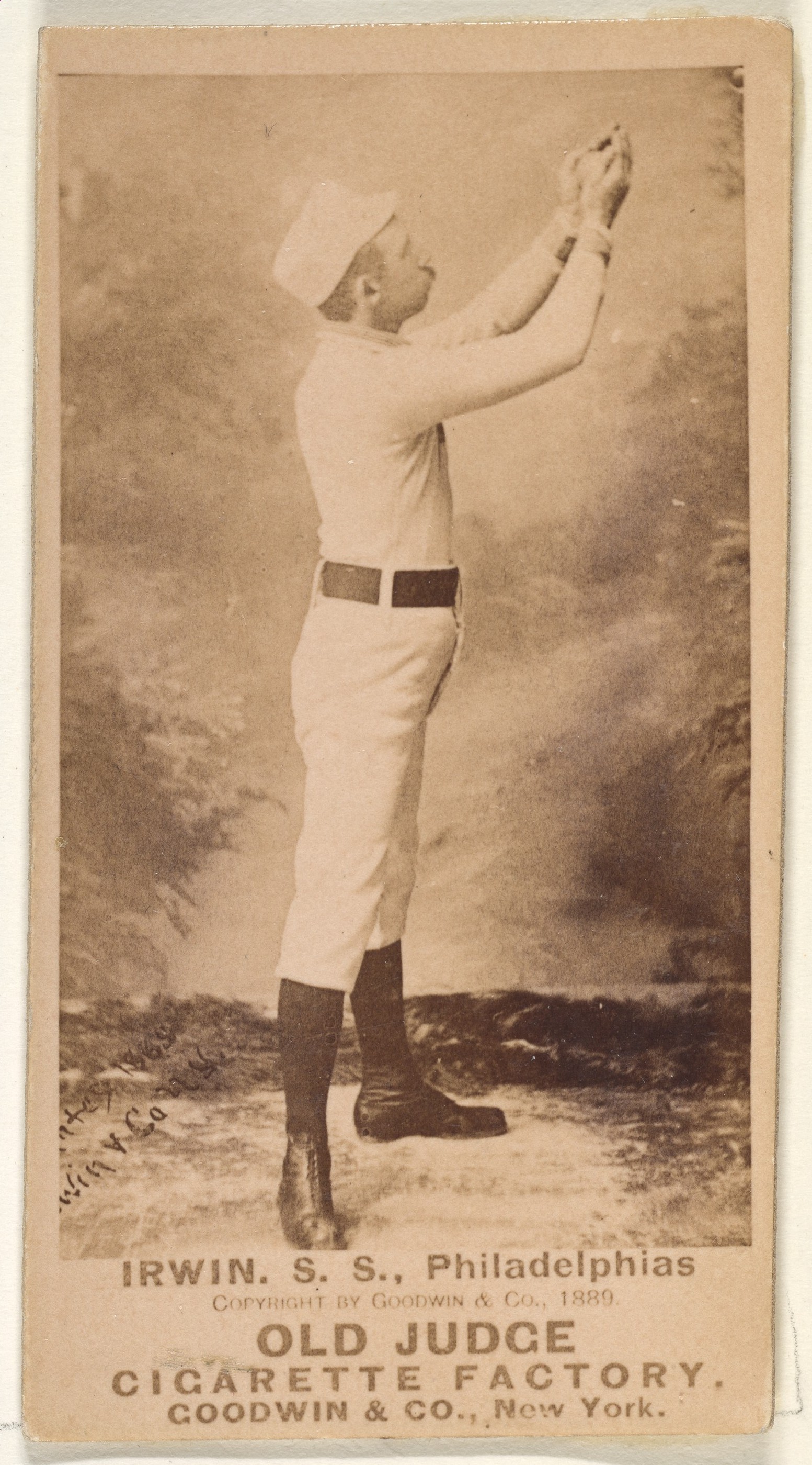 1889 Old Judge Baseball Cigarette Card