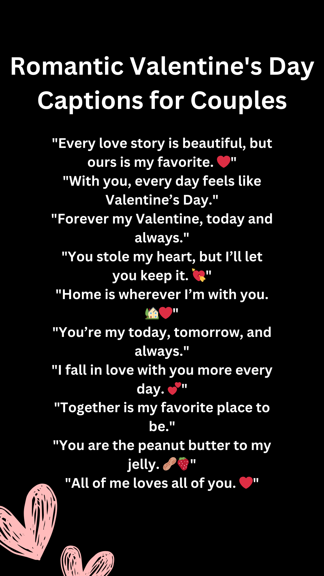 Romantic Valentine's Day Captions for Couples