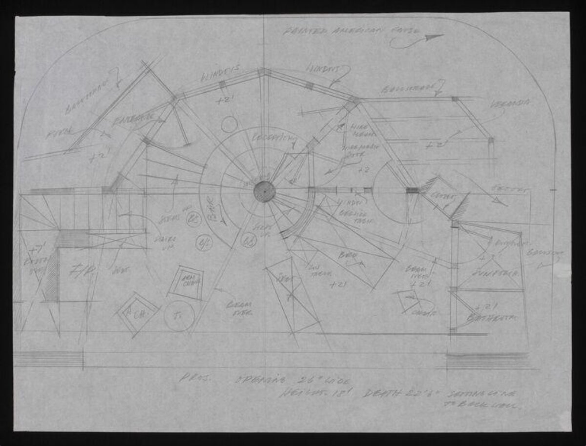 Hand-drawn Architectural Floor Plan Sketch