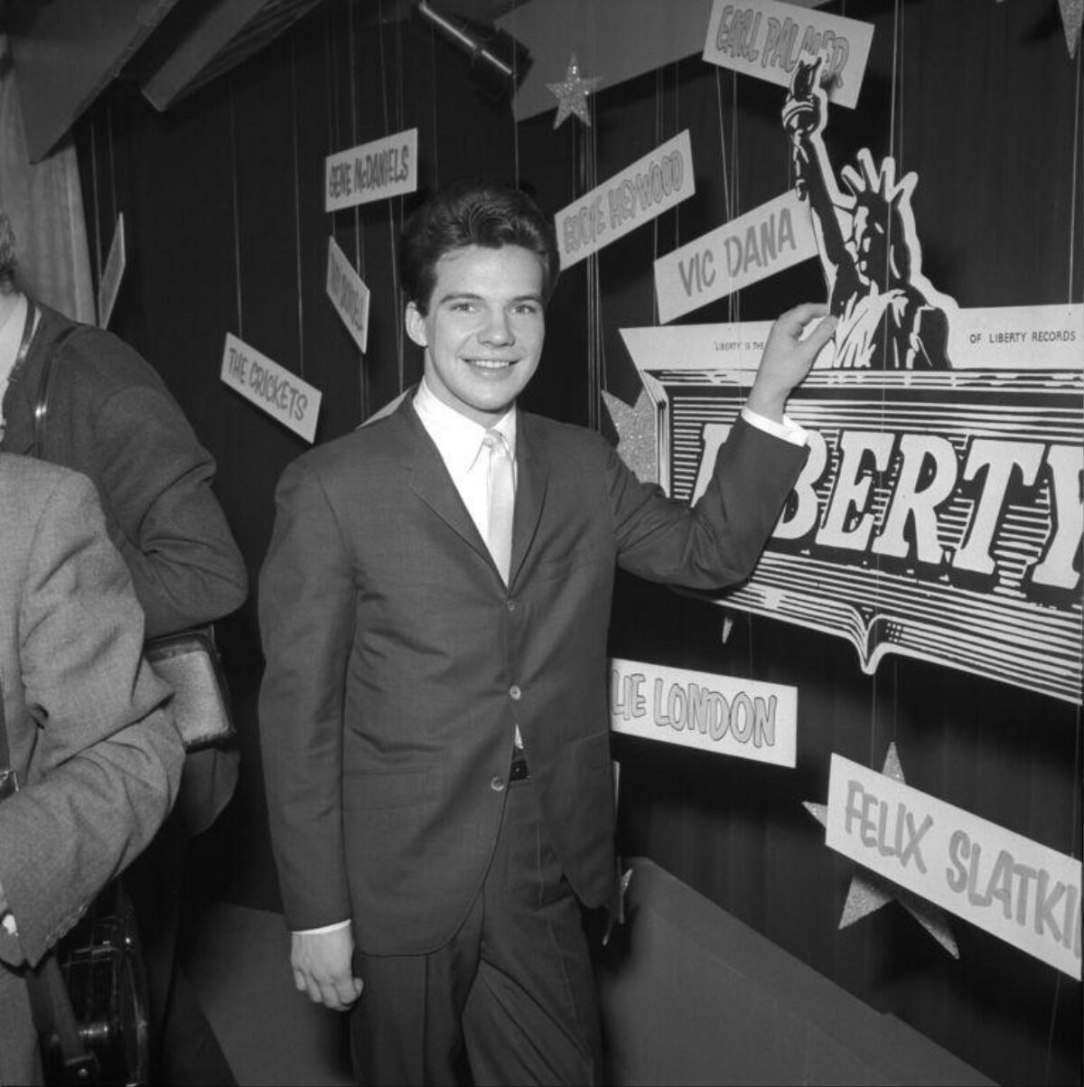 Smiling Man at Liberty Records Display