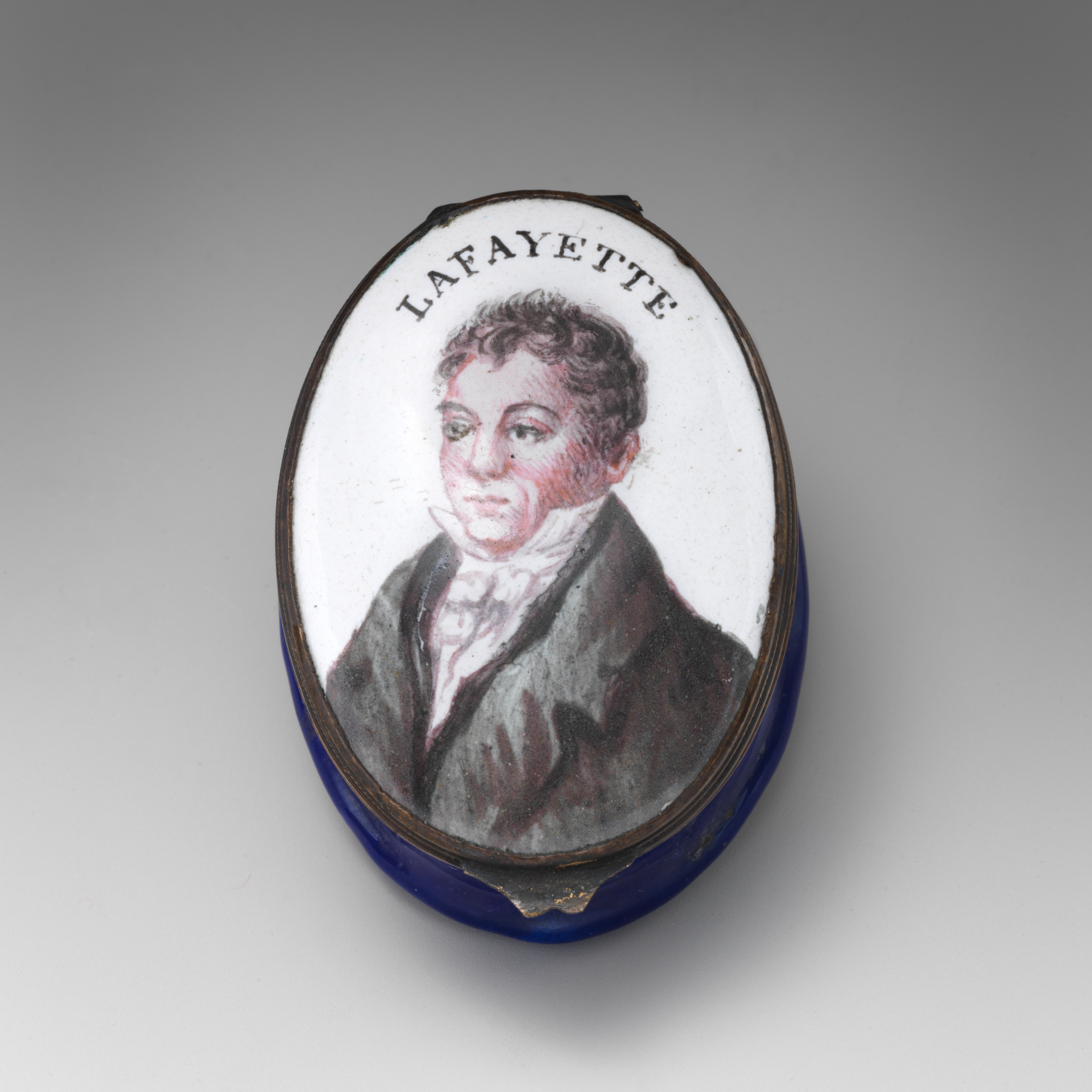 Lafayette Portrait Enamel Patch Box