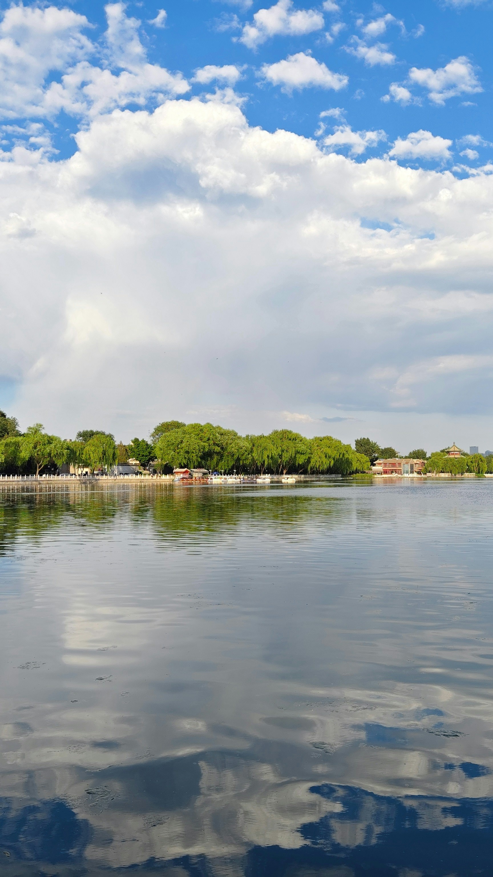 Calm Lake Under Blue Sky