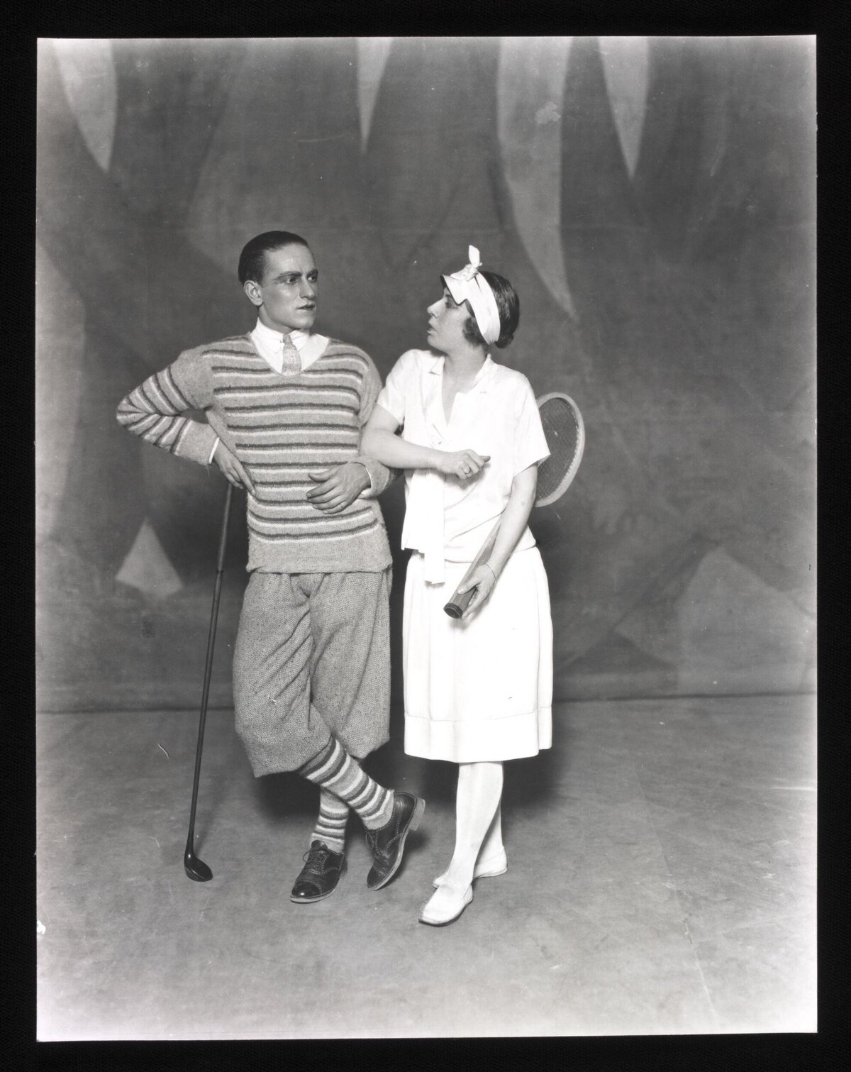Vintage 1920s Sport Themed Studio Portrait