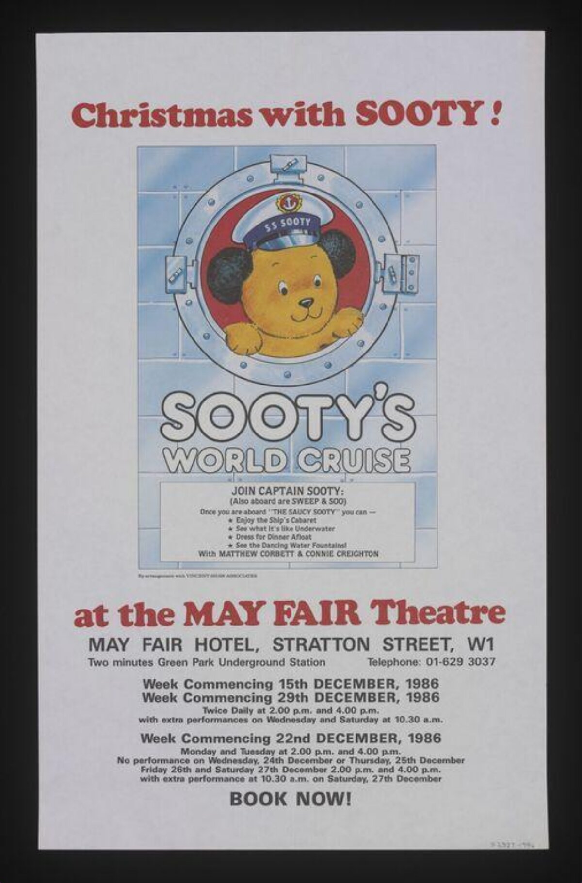 1986 Christmas with Sooty Theatre Poster