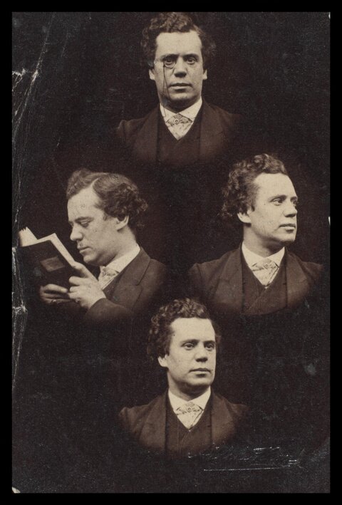 Multiple Pose Composite Portrait of One Man