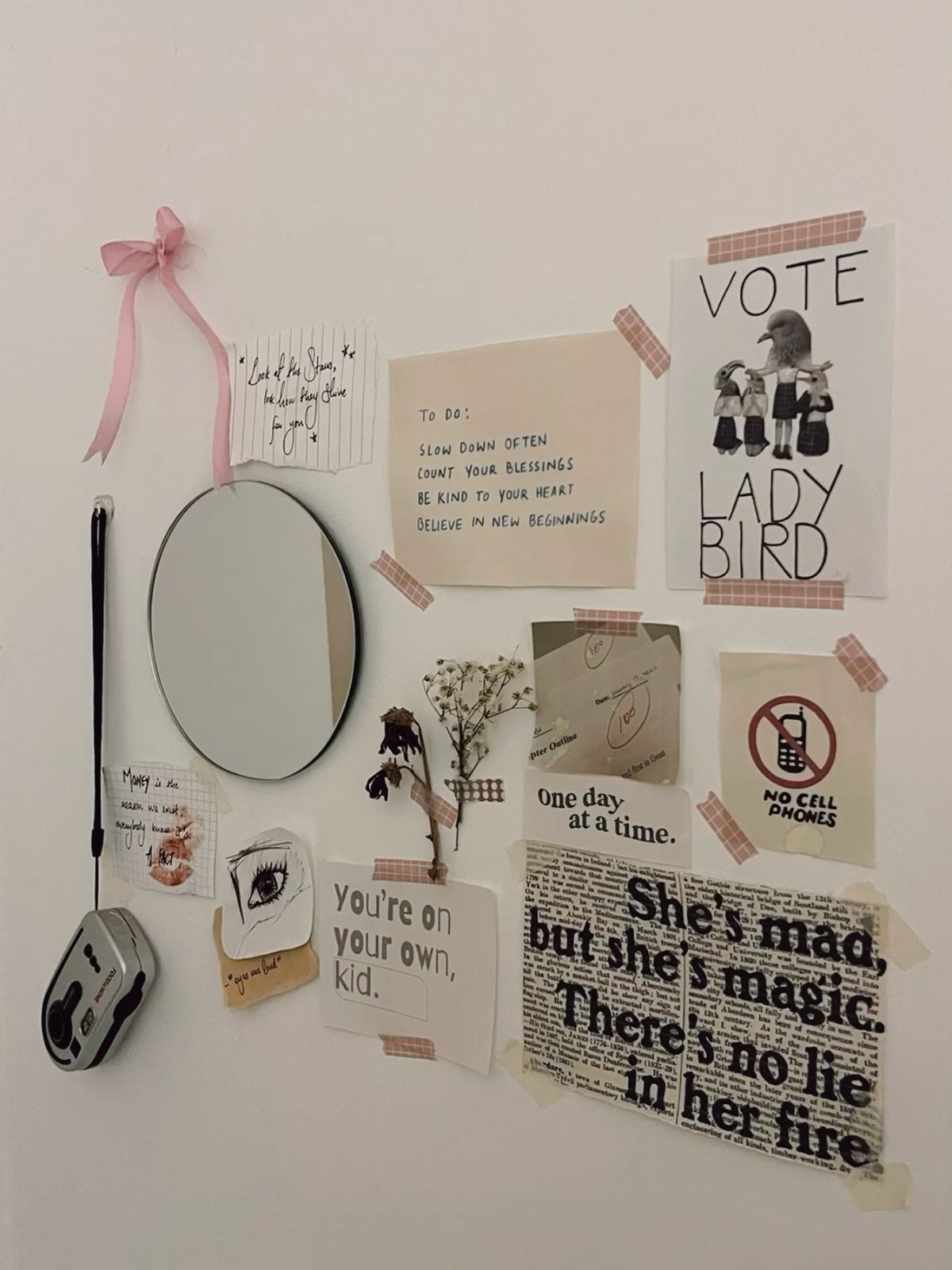 Aesthetic Quote Wall Collage