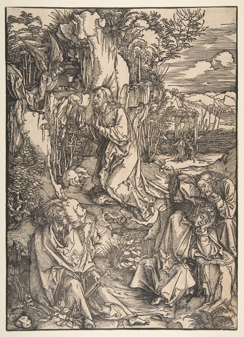 Dürer's Agony in the Garden Woodcut