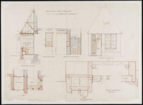 Vintage Hand-drawn Architectural Blueprints