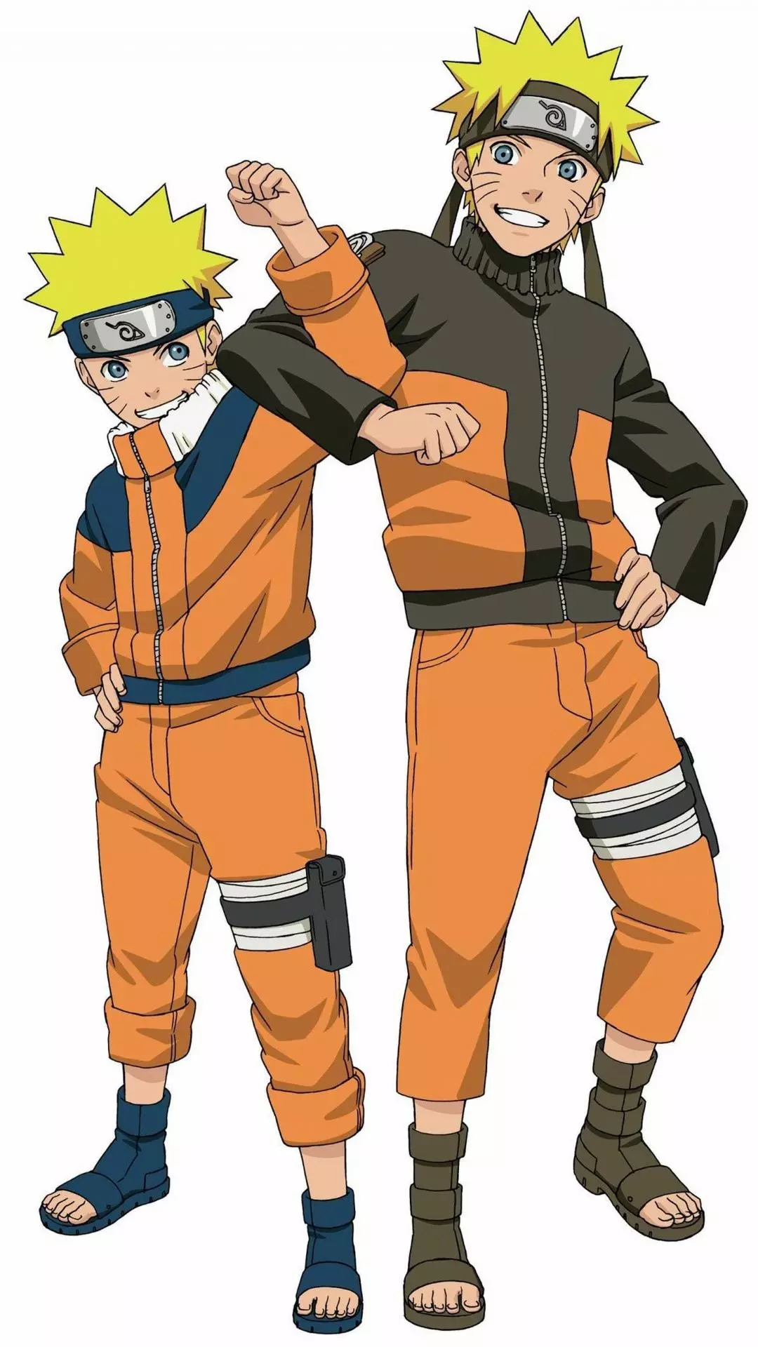 Young and Older Naruto Uzumaki