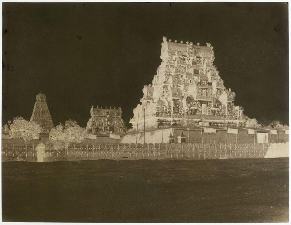 Vintage Indian Temple Complex View