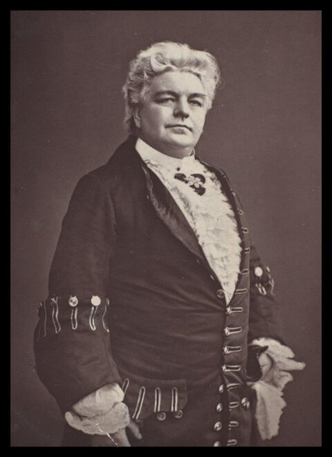Vintage Studio Portrait of Man in Period Costume