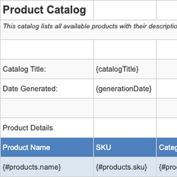 Product Catalog