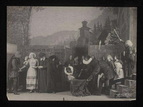 Vintage Stage Play Performance Scene