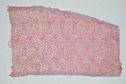 Pink Patterned Fabric Fragment