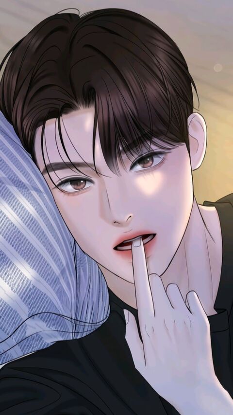 Manhwa Style Handsome Young Man