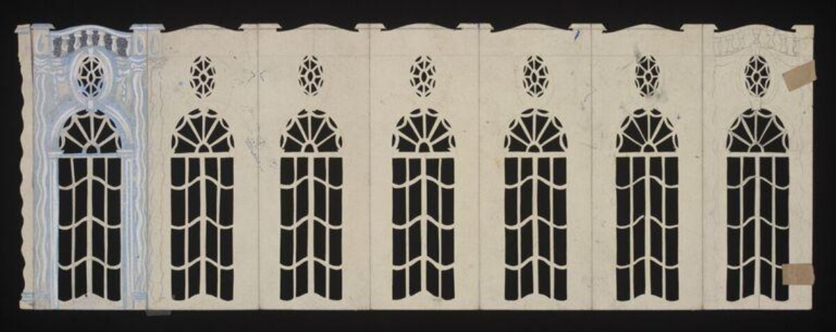 Stained Glass Window Stencil Design