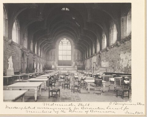 1902 Westminster Hall Coronation Arrangement
