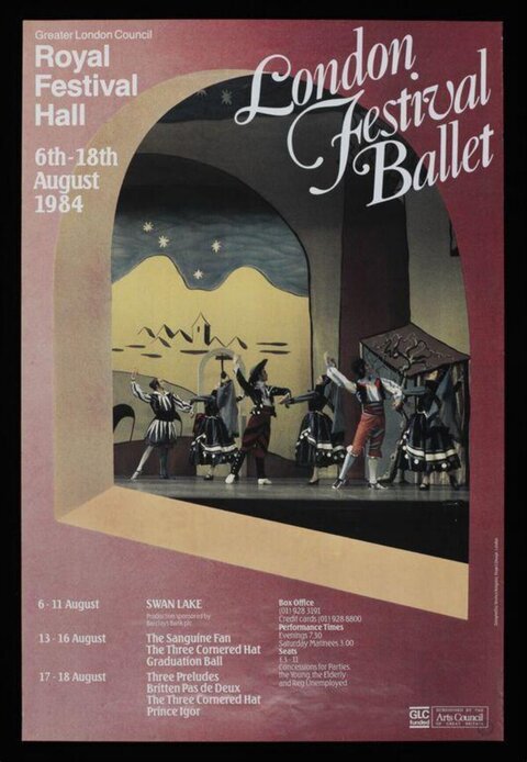 1984 London Festival Ballet Poster