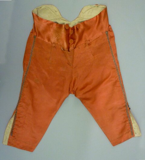 Vintage Orange Silk Breeches