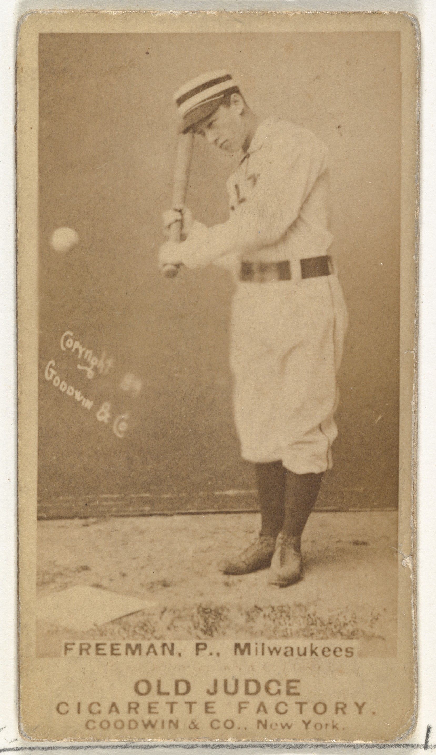 Vintage Old Judge Baseball Cigarette Card