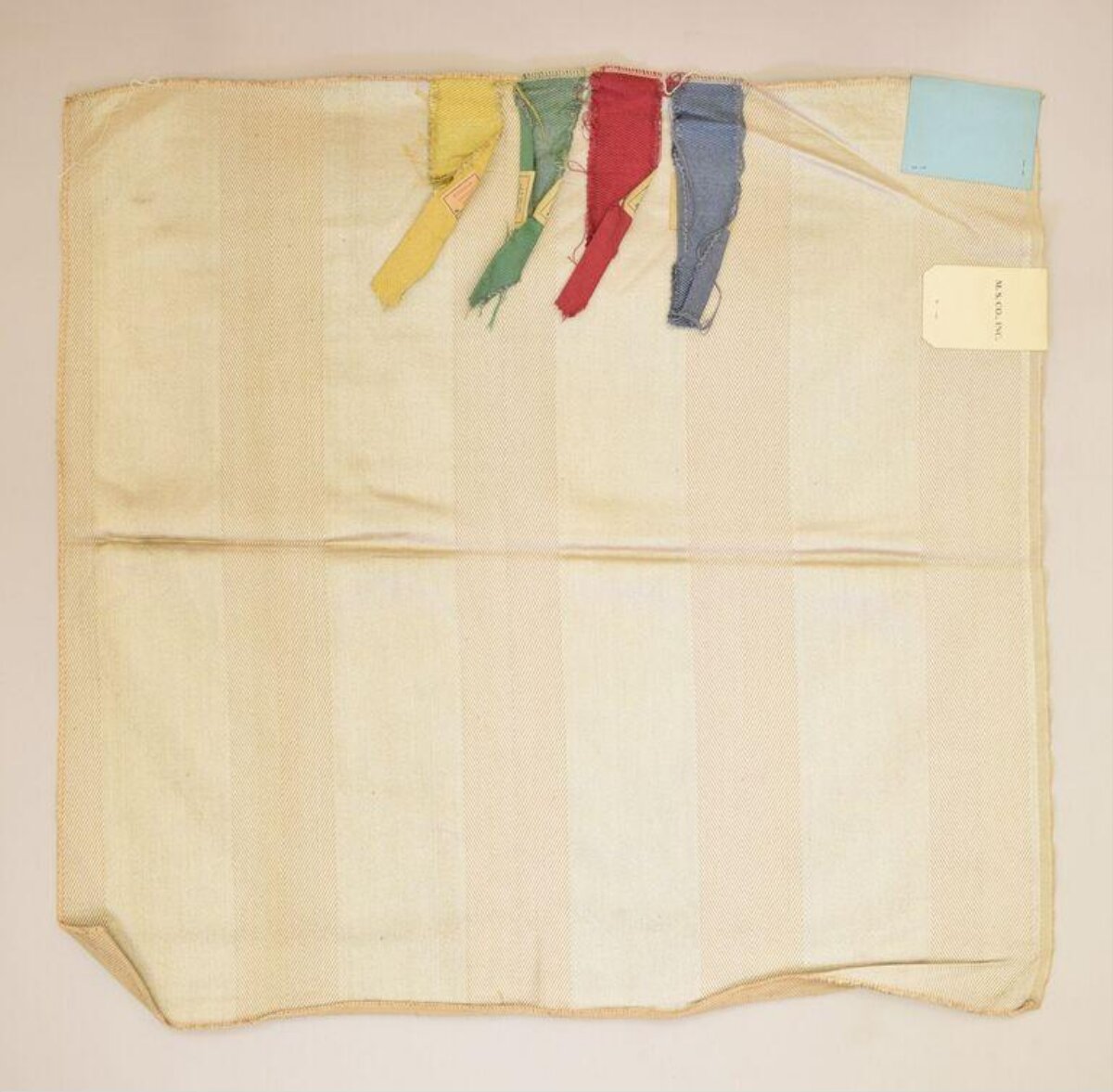 Vintage Fabric Color Swatch Sample