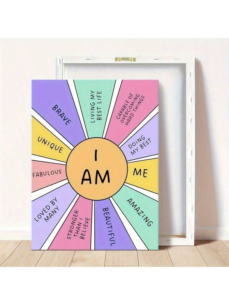 I Am Positive Affirmation Wall Art