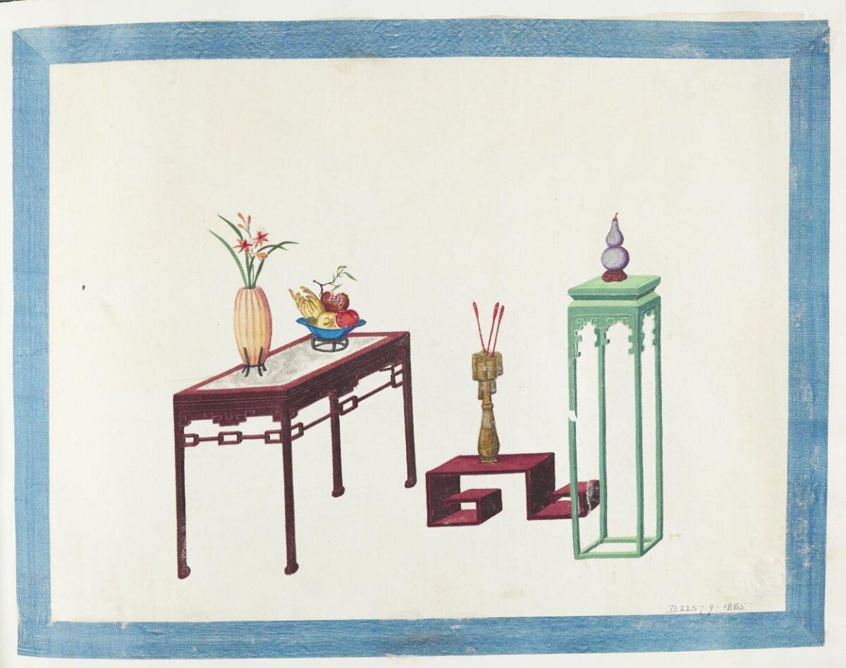 Traditional Chinese Furniture Illustration