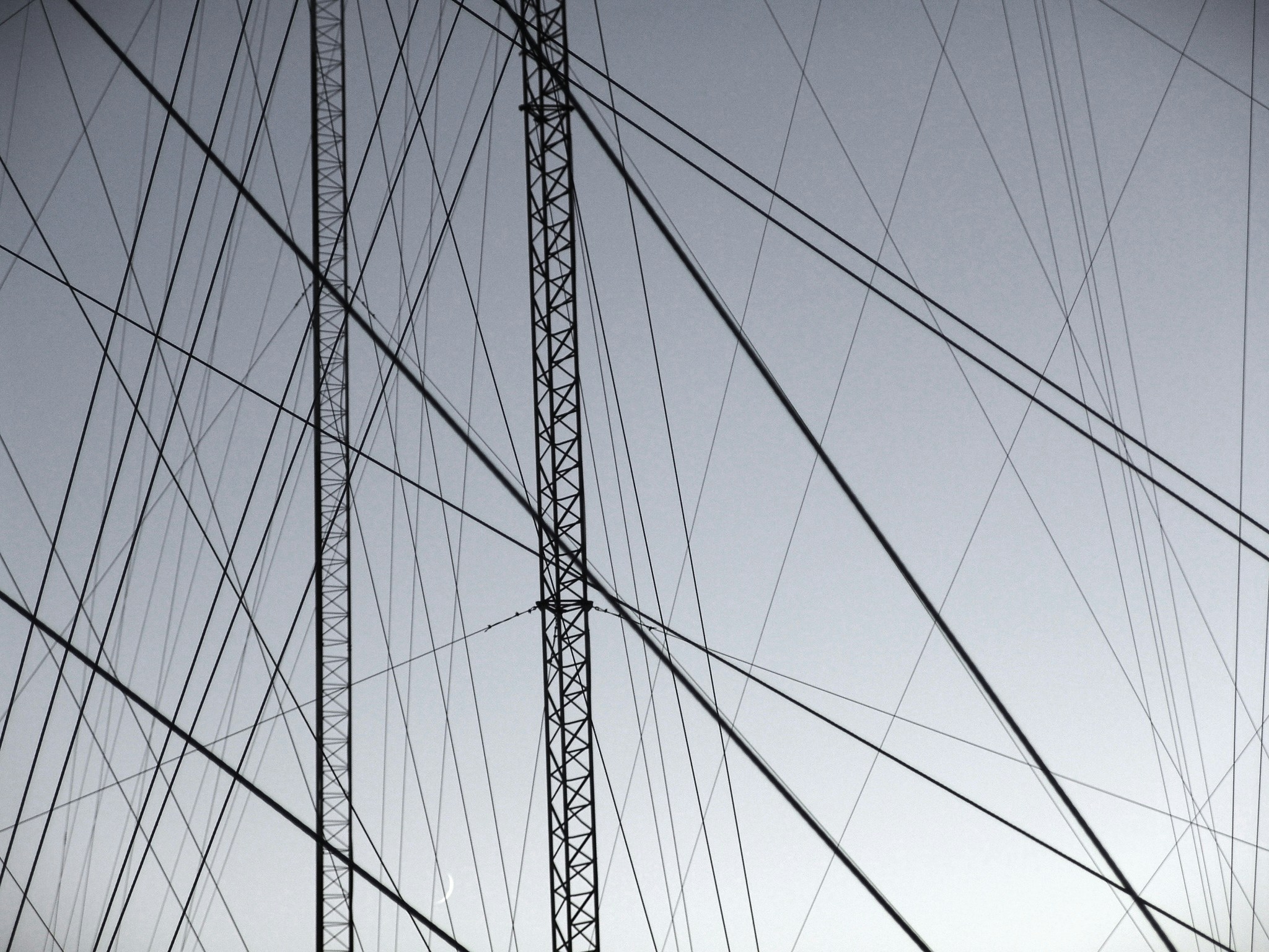 Low Angle View of Transmission Towers