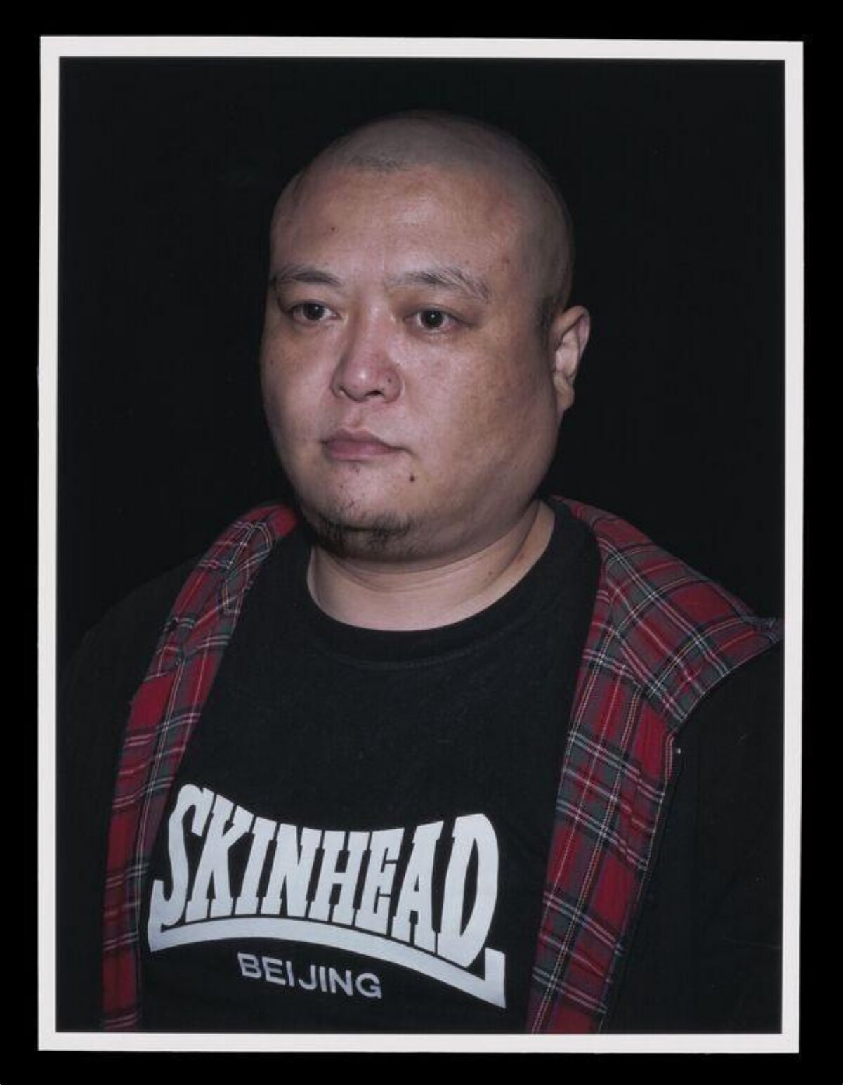 Studio Portrait of a Bald Man