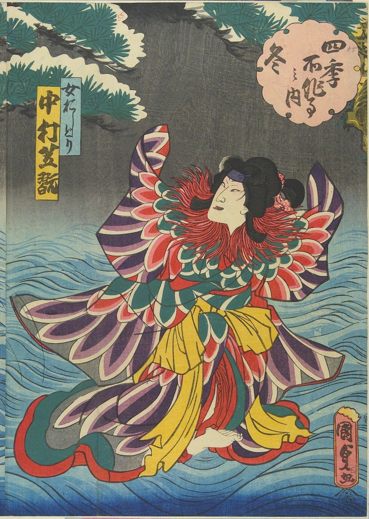 Japanese Ukiyo-e Kabuki Actor Portrait