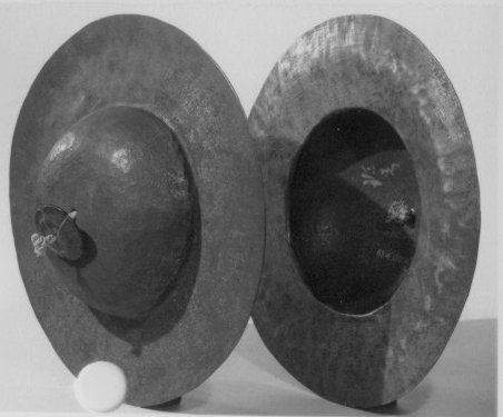 Pair of Antique Bronze Cymbals