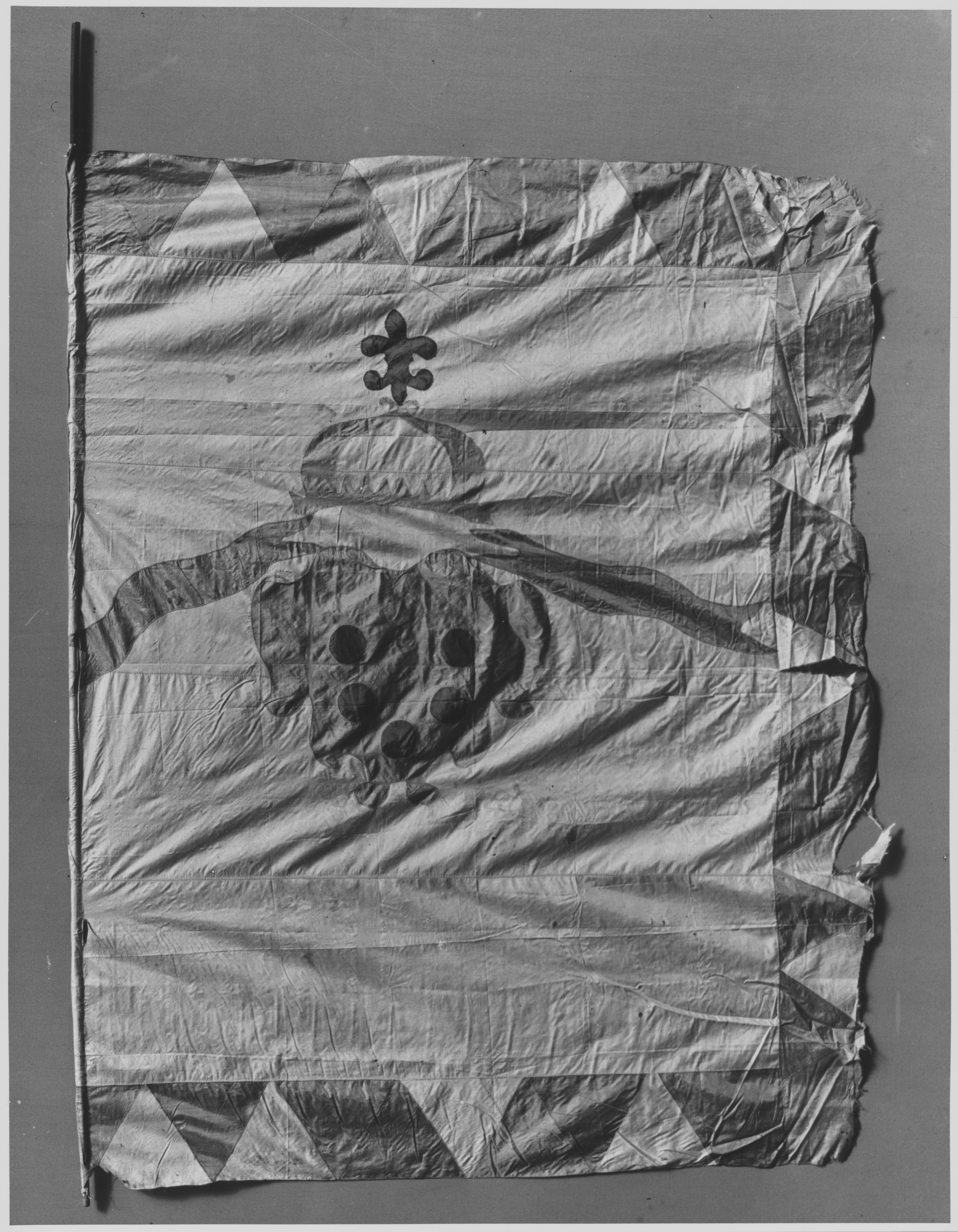 Antique Damaged Heraldic Flag