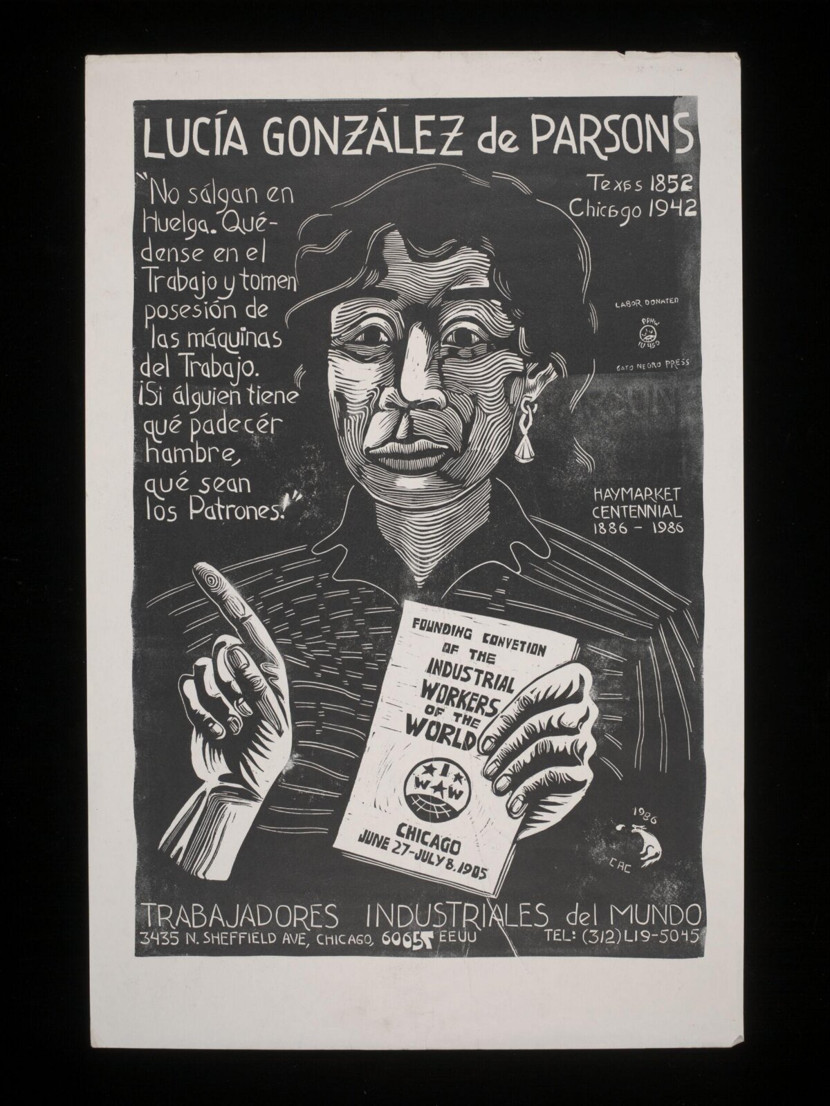 Lucía González de Parsons Labor Poster