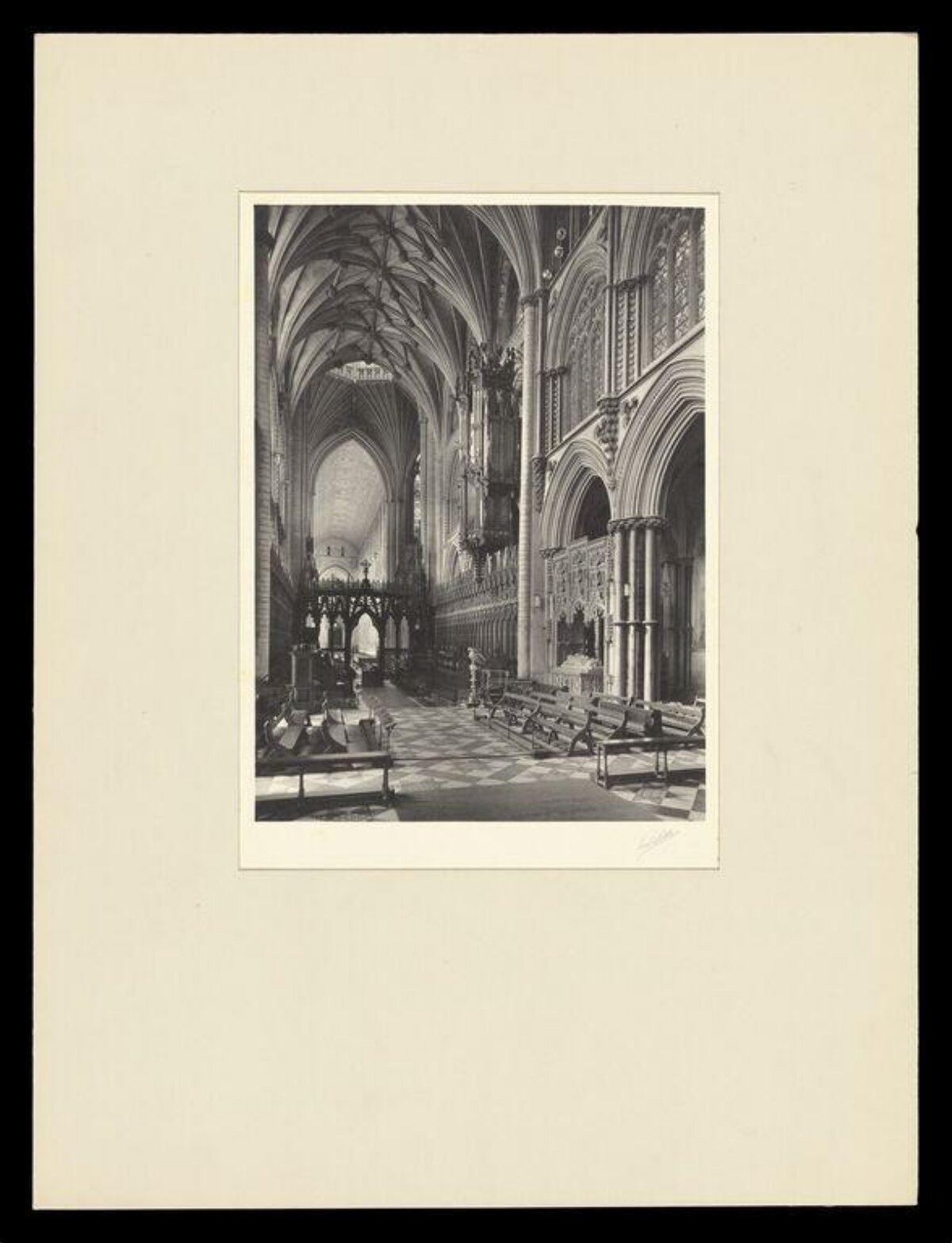 Gothic Cathedral Choir Interior