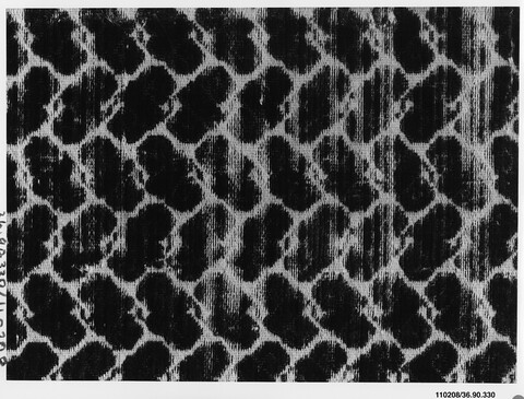 Black and White Leopard Print Textile