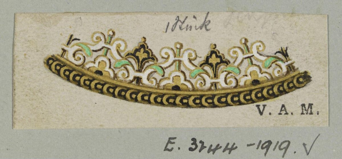 Vintage Tiara Design Sketch