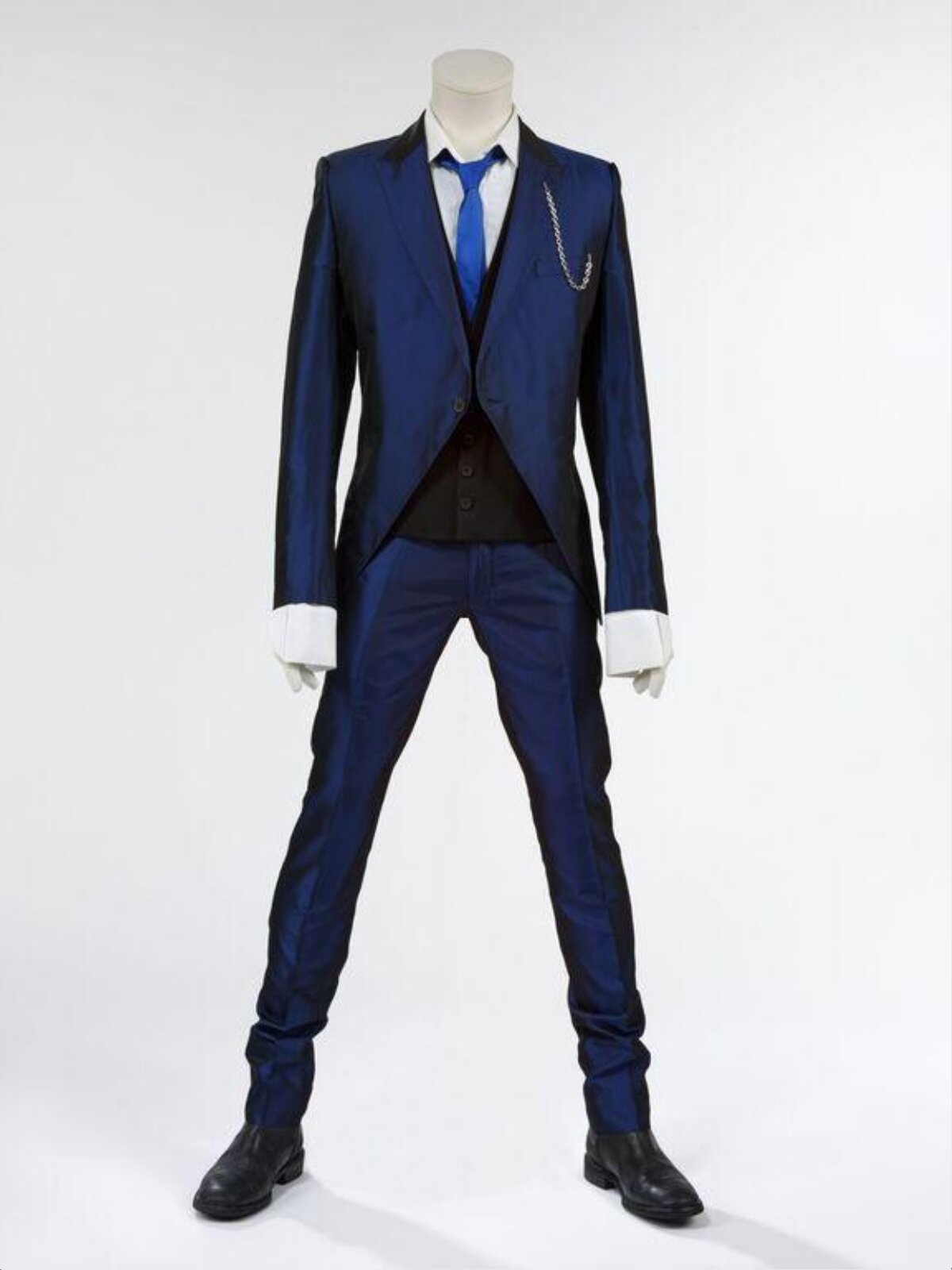 Blue Cosplay Suit on Mannequin