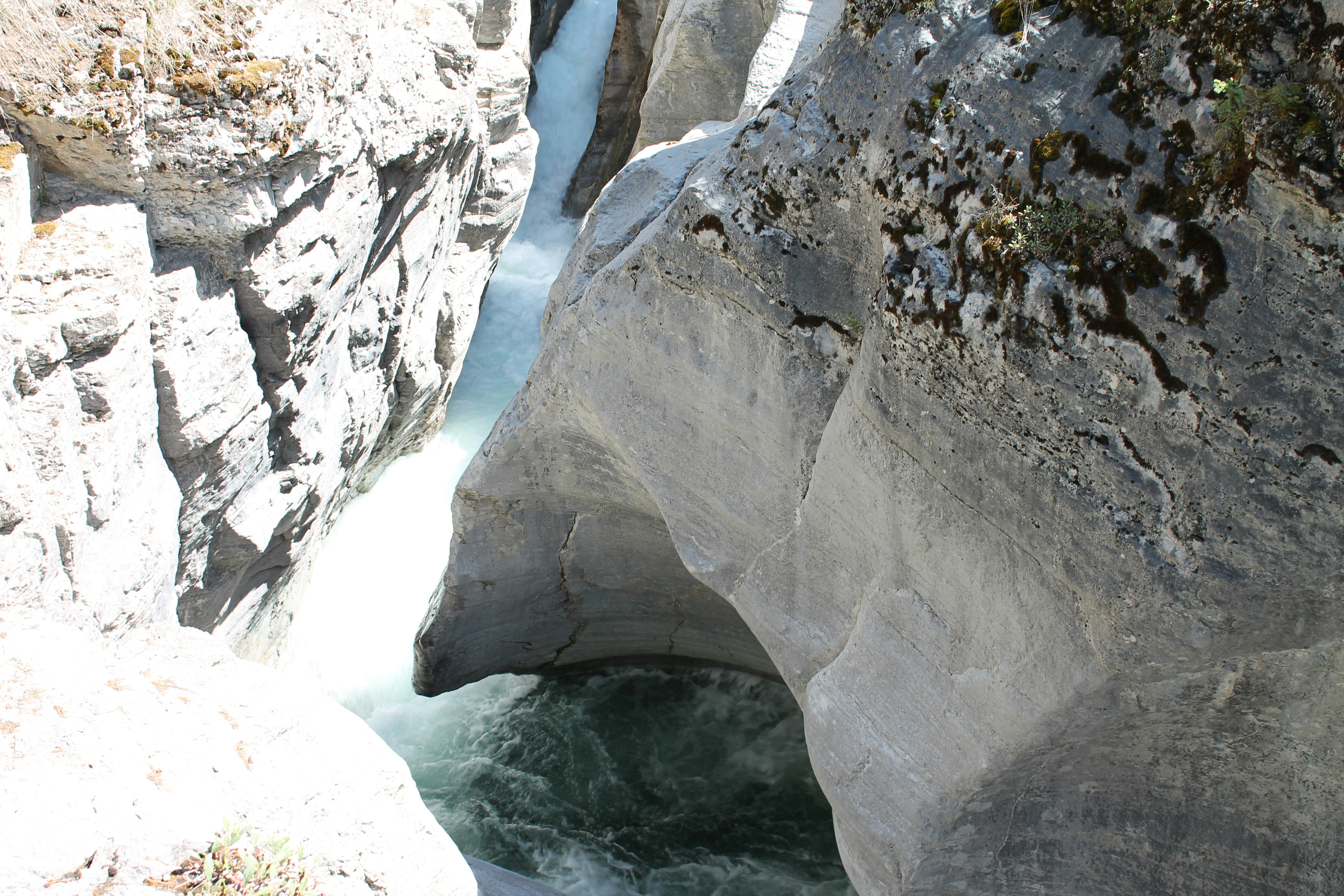 Narrow Canyon with Turbulent River