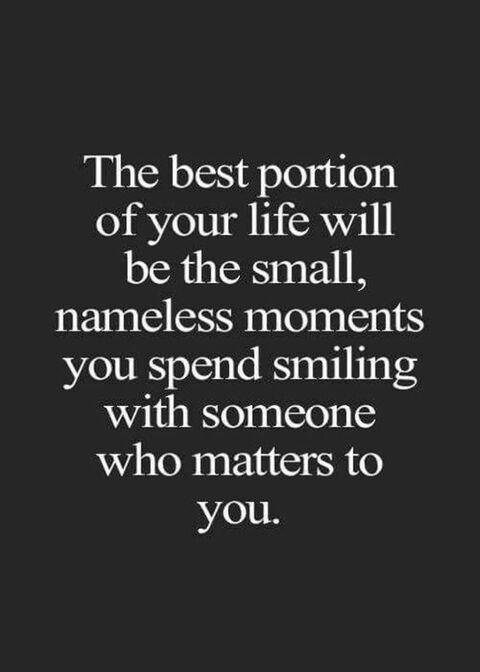 Inspirational Quote About Life's Small Moments