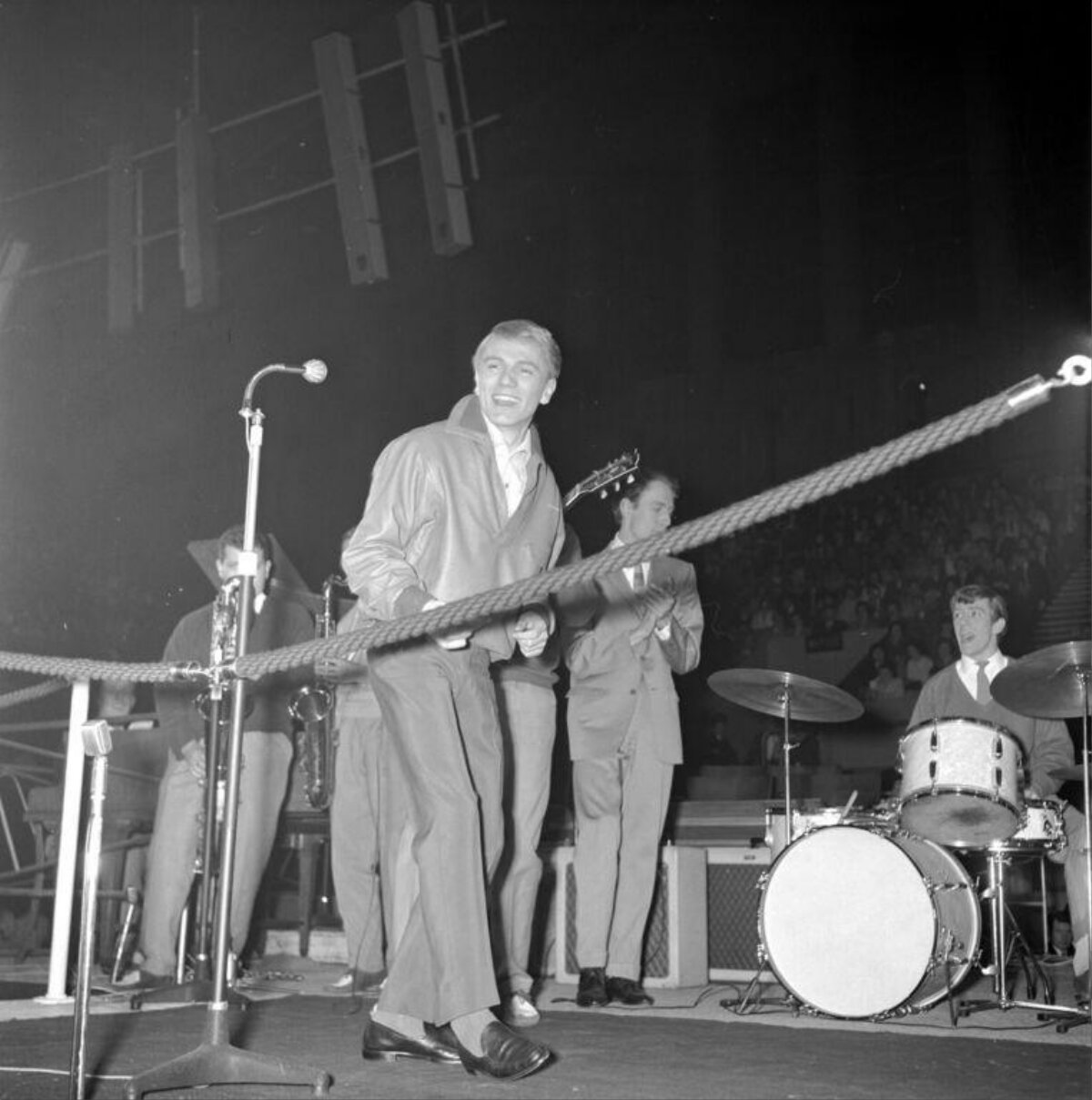 Vintage Band Performance On Stage