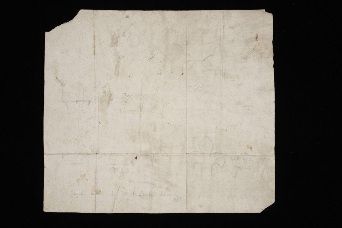Faint Sketch on Antique Paper