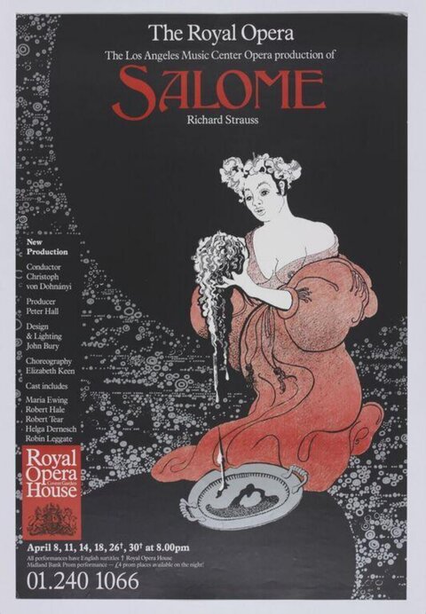 Royal Opera Salome Performance Poster