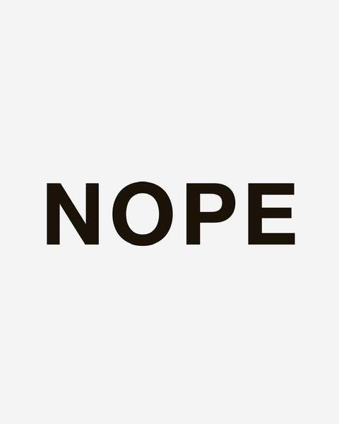 Minimal NOPE Text Graphic